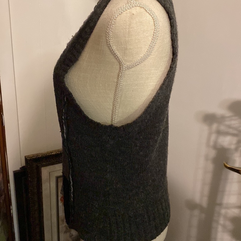 BKE Patchwork Sweater Vest Size M - Picture 4 of 7